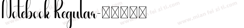 Notebook Regular字体转换